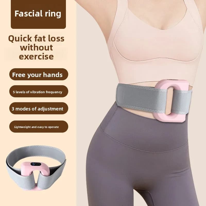 Cross-Border Fascia Gun Muscle Relaxer, Professional-Grade Rechargeable Fat-Burning Fascia Ring, mini Vibrating yoga Ring
