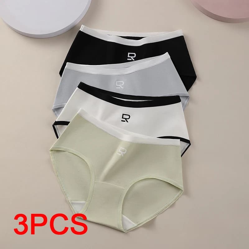 Briefs Panties Women Women's Lingerie Plus Size Sexy Panties Set Pack Underwear Cotton Triangular Underpants Seamless Intimates