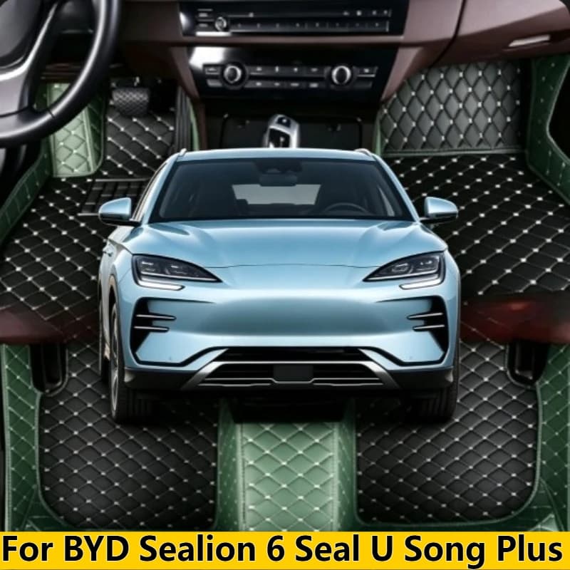 Custom Car Floor Mats For BYD Sealion 6 Seal U Song Plus RHD & LHD 2024-2025-2026 2027 Auto Trunk Carpets Foot Coche Accessorie