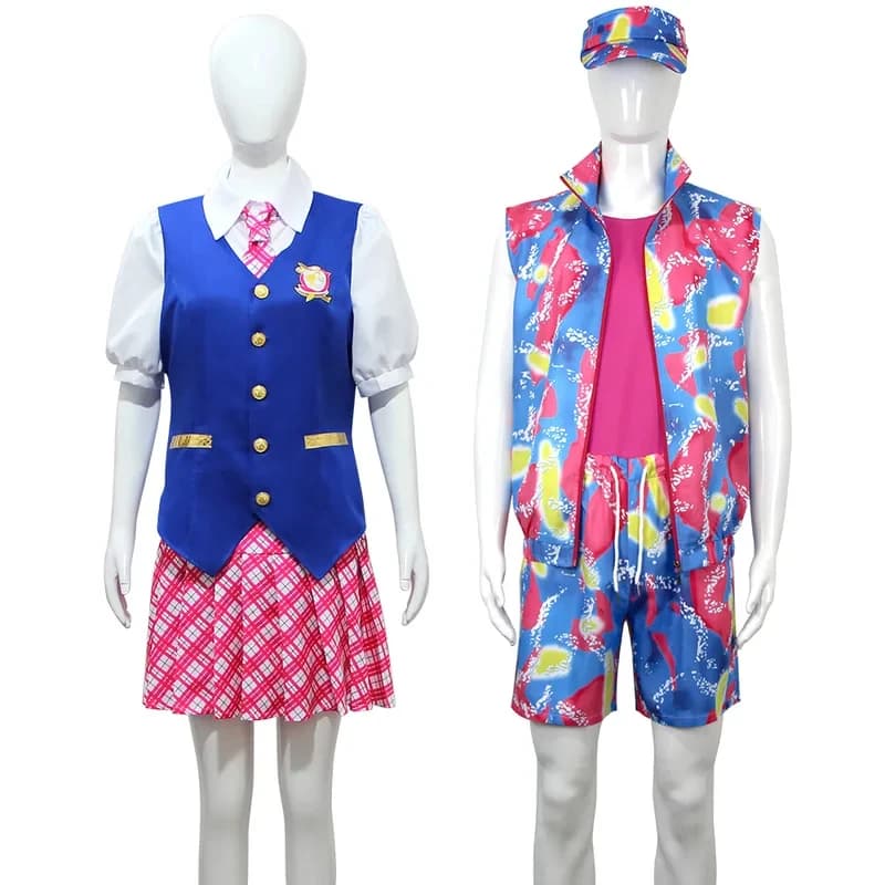 w;3'c\6,b' Ryan Gosling Costume Pink Beach Wear Cap Shorts Men Halloween Carnival Cosplay Ken Summer Outfits7;m/8\f;
