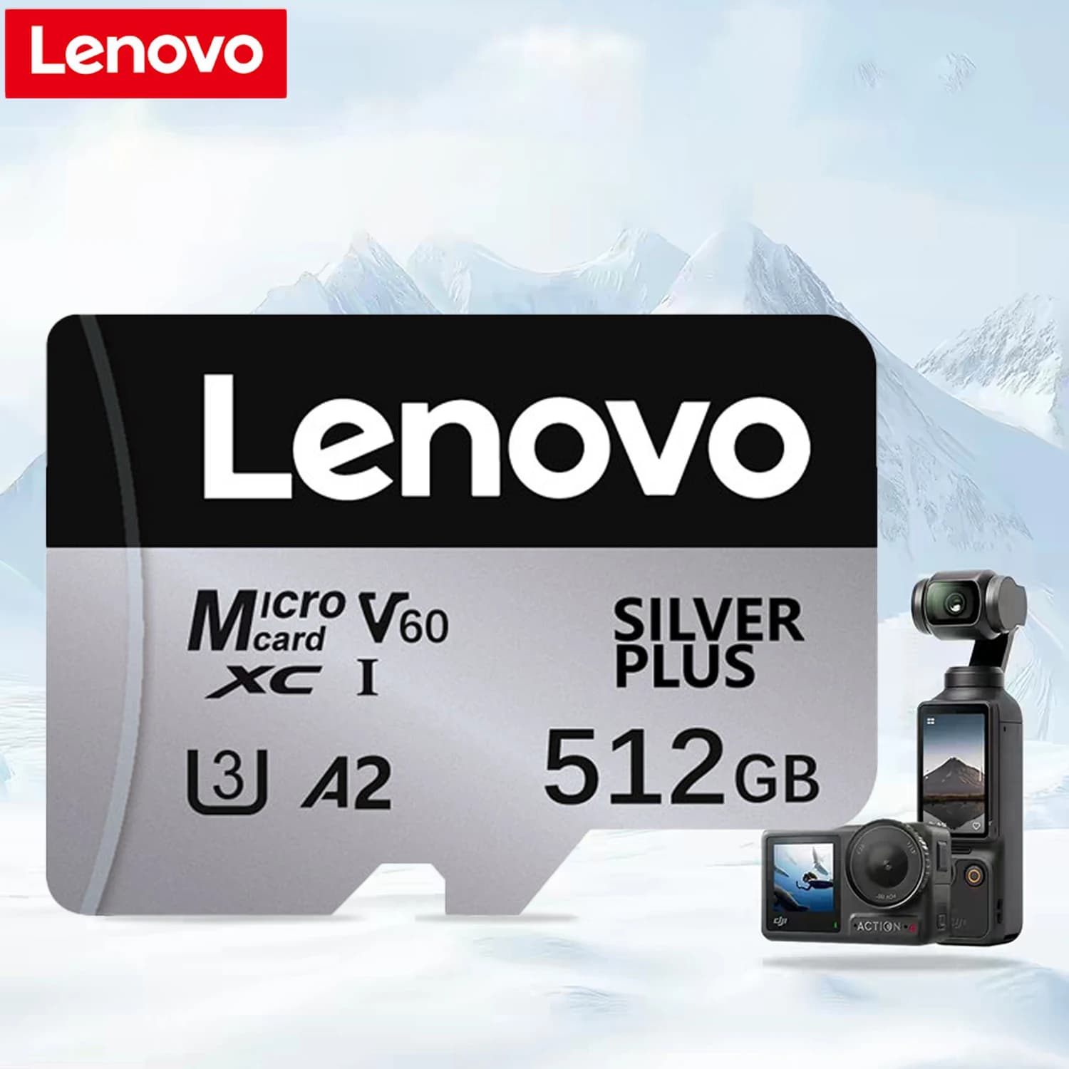 Lenovo High Speed Memory Card 128GB High Endurance Micro SD Card V60 U3 256GB 512GB TF Card for Nintendo Switch GoPro Action Cam