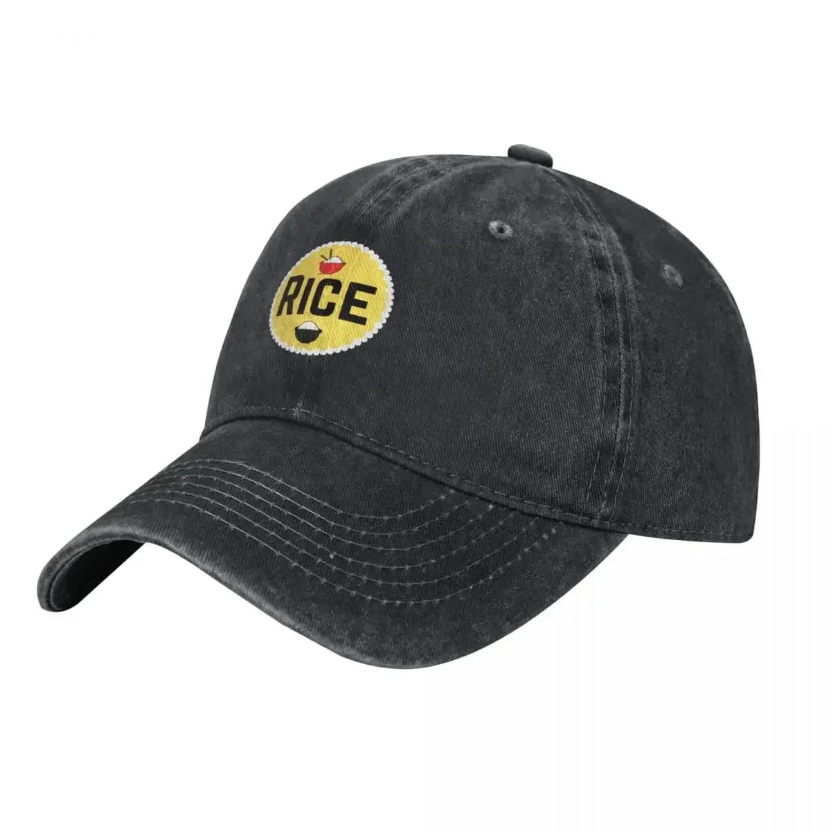 Rice- Yellow Food Container Label Baseball Cap luxury caps western Hat fashionable Mens Women's