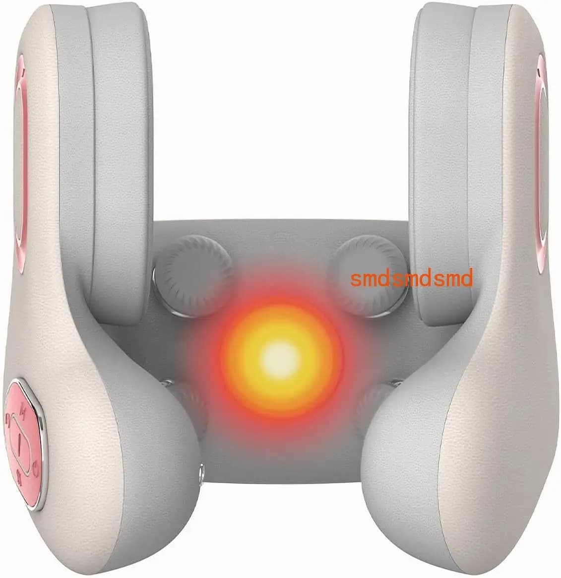 Massaggiatore per Collo Wireless con Luce Rossa, Compressione Calda, Riduzione del Rumore, Cuscino a U per il Collo, Massajeador con Musica Bluetooth