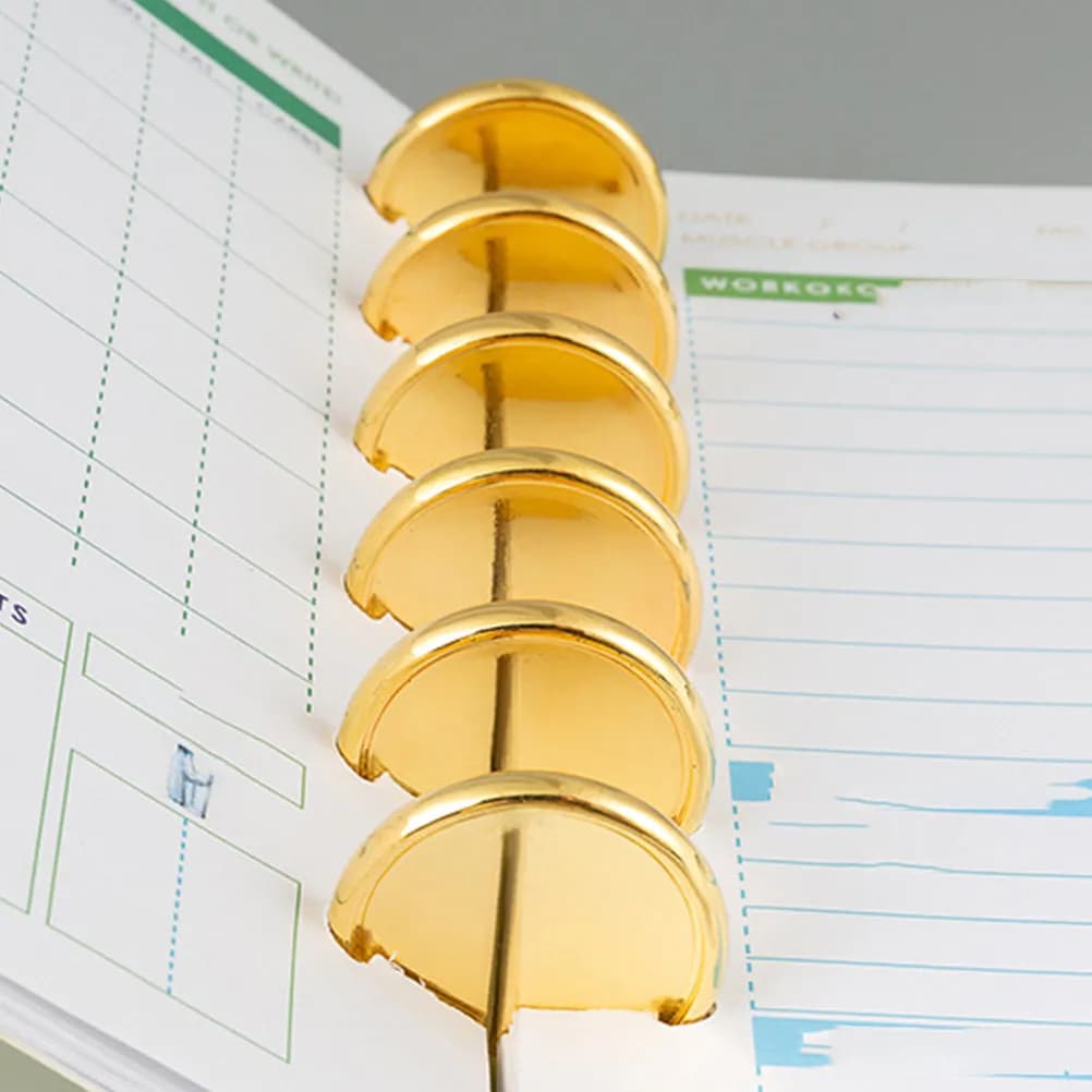 20 Pezzi Dischi in Plastica ABS per Rilegatura, Superficie Liscia, Anelli per Planner Fai-da-Te, Quaderni a Fogli Mobili, Forniture per Rilegatura Libri