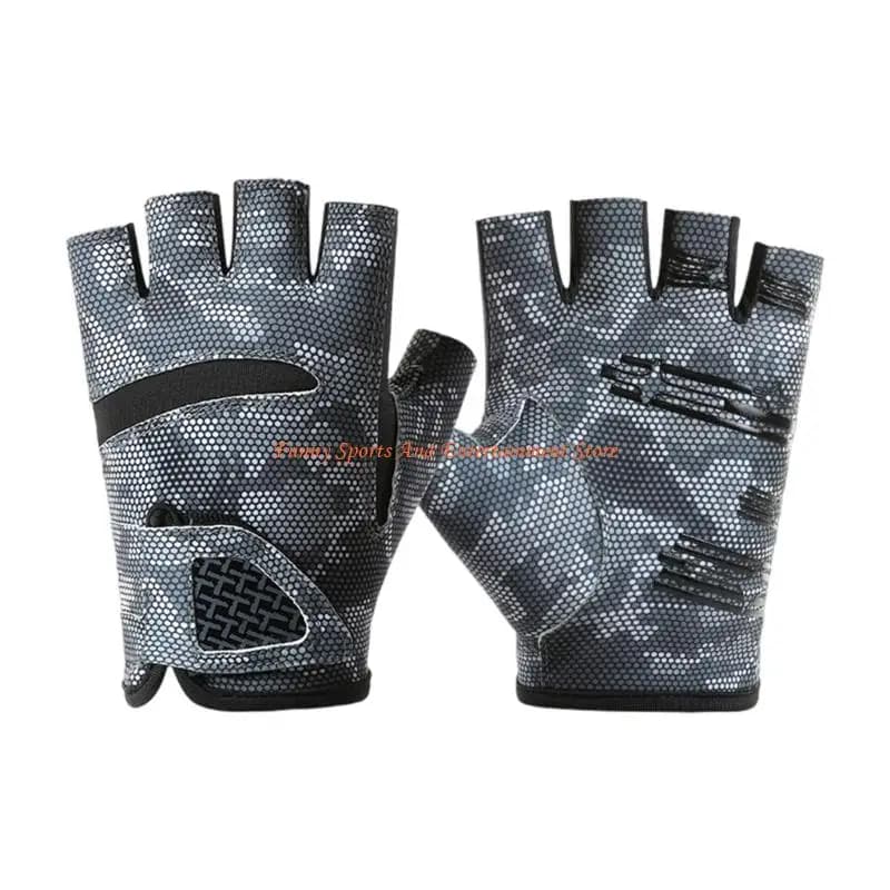 C4DE Angler Fingerless Gloves Breathable Elastic Gloves for Fishing Hiking Cycling UPF50+ Sun Protections Gloves