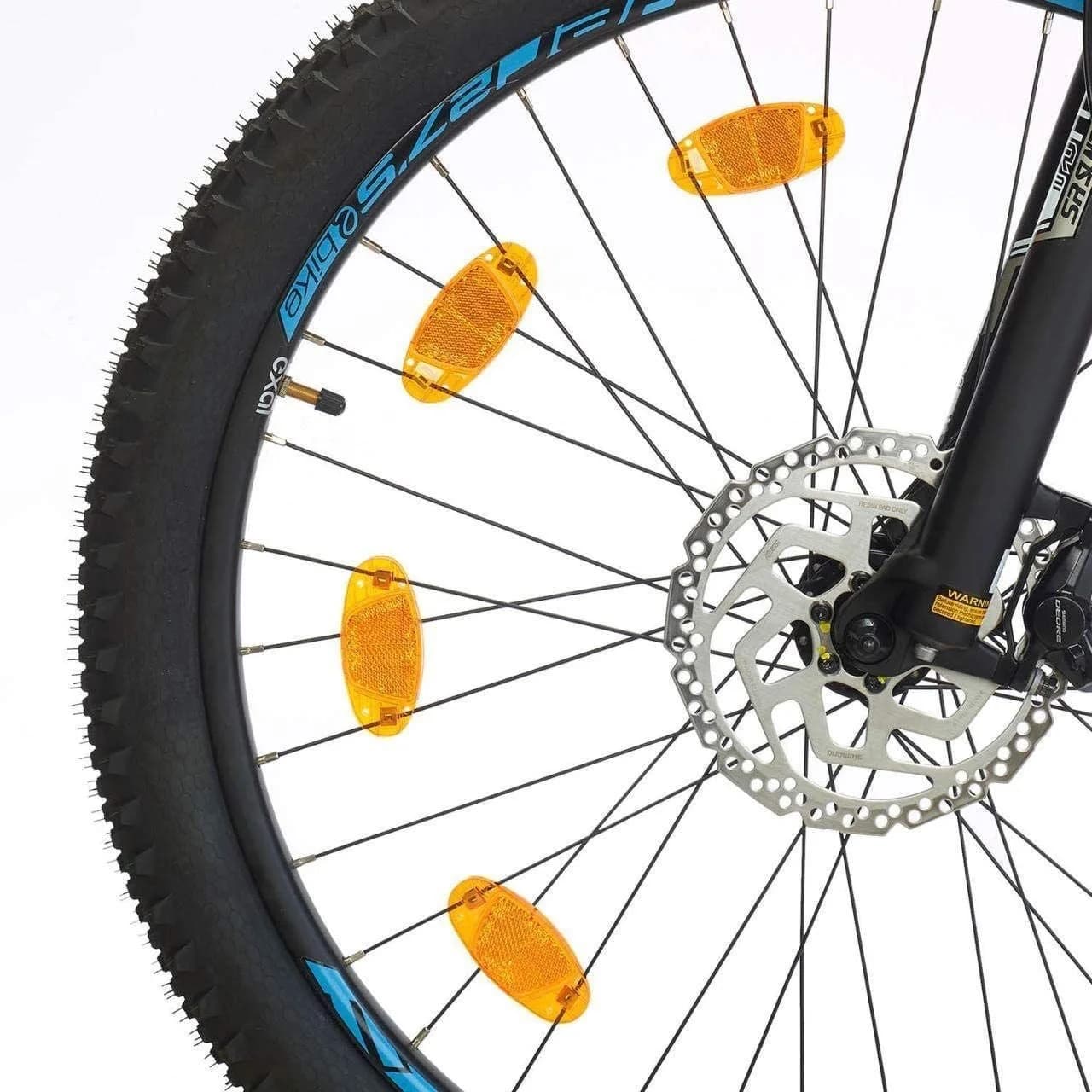 1 Paio di Riflettori di Sicurezza per Bici da Strada, Clip Riflettenti per Cerchioni MTB, Accessori Luminosi di Avvertimento per Ciclismo
