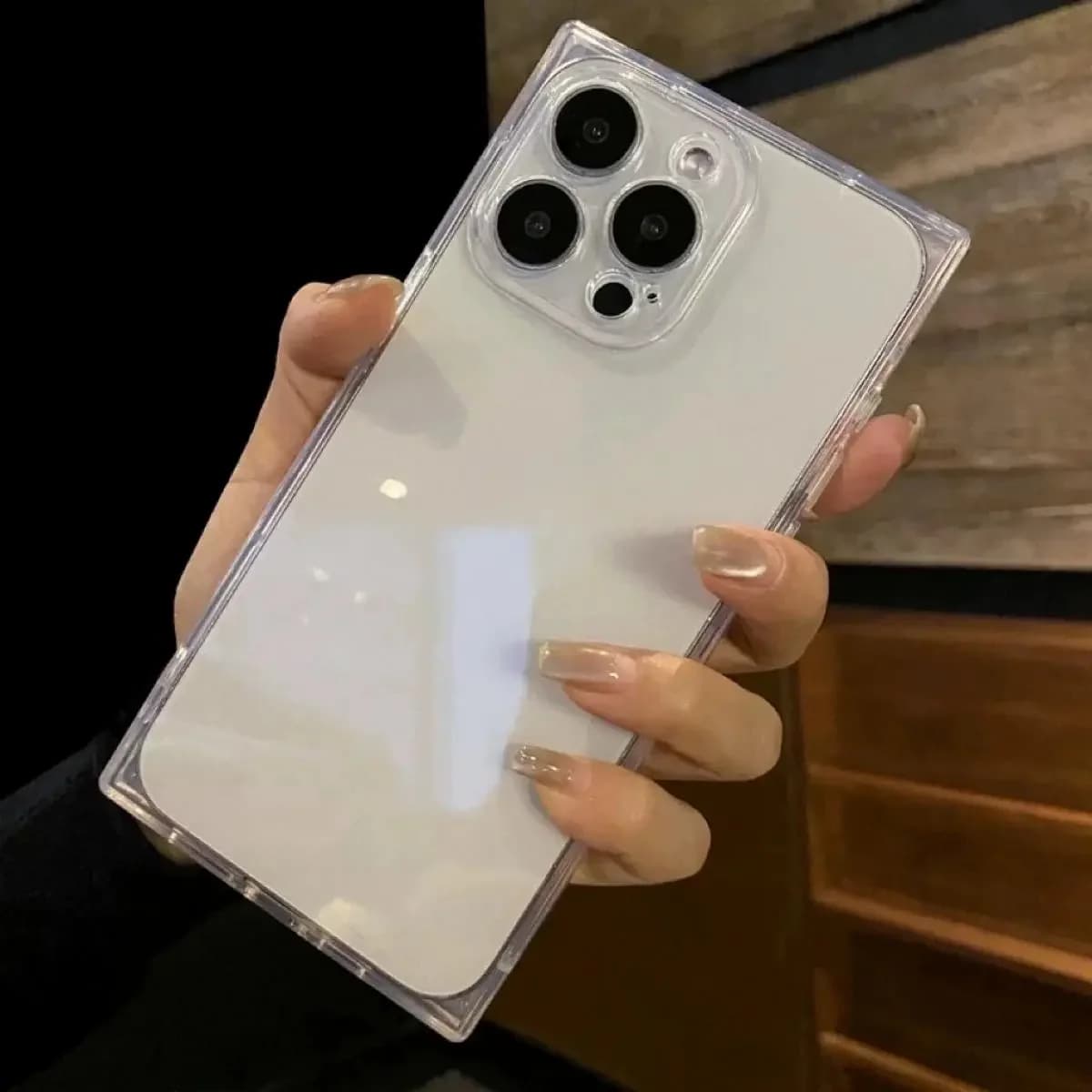 phone case for iphone 17 16 15 14 13 12 11 pro max case Ice Cube TPU soft case Square Simple Soft Rubber iPhone17 pro max phone Cases,Anti-drop Clear Phone Case,Total Protective Shockproof