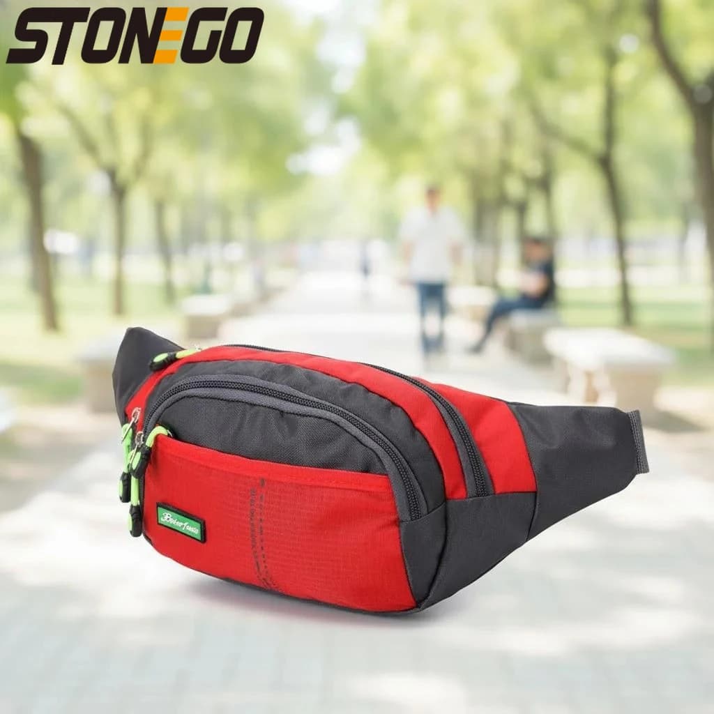 Marsupio Impermeabile Multifunzionale per Uomo e Donna, Borsa da Cintura per Sport all'Aperto, Ciclismo, Corsa, Palestra