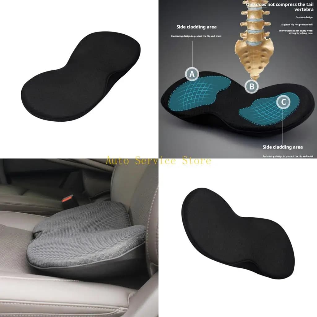 462A Cuscinetto per seggiolino auto multiuso in memory foam traspirante a doppio uso con design ergonomico per alleviare il mal