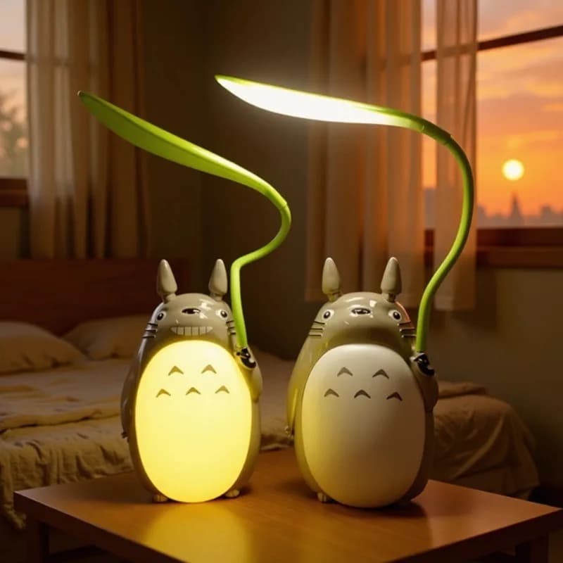 My Neighbor Totoro USB Rechargeable Desk Lamp 2 in 1 Multifunctional Creative Mini LED Night Light Portable Study Reading Lamp