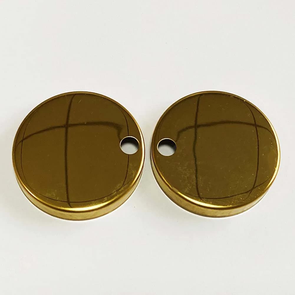 6pcs Stainless Steel Toilet Seat Hinge Easy Installation Hardware Gold Hinge Covers Bathroom Renovation Brushed Finish Style