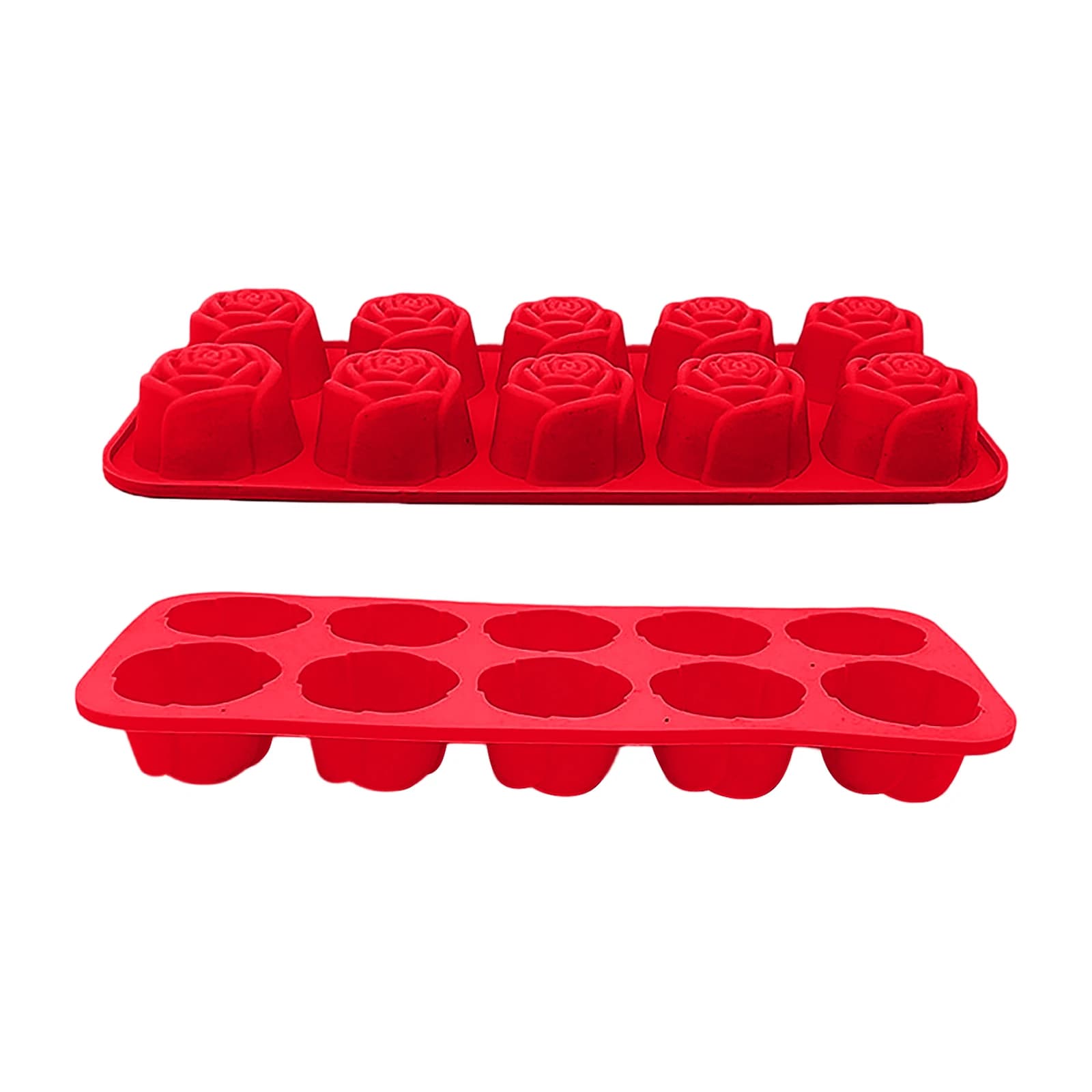 Stampo per cioccolatini a forma di rosa, stampi in silicone a forma di rose per cioccolato, caramelle, ghiaccio, gelatine, candele, saponi, decorazioni per cupcake
