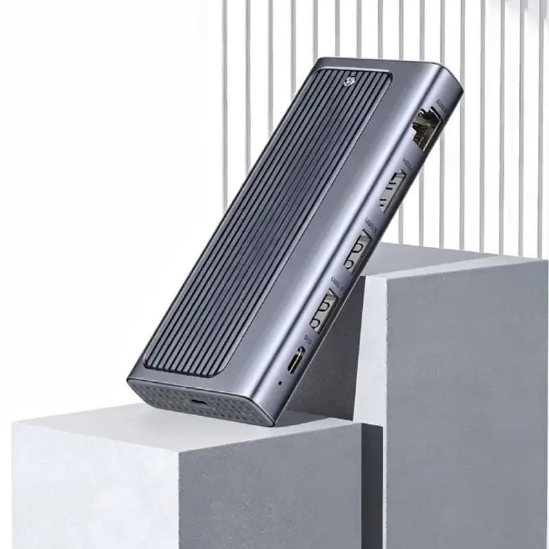 USB C Hubs With M.2 SSD Enclosure HDTV 4K 60Hz PD90W And USB 3.2 Port For Laptop Desktop