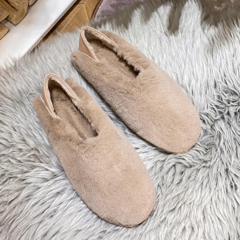 Pantofole di pelliccia Scarpe basse da donna 2025 Tendenza Nuova moda invernale Breve peluche Scarpe sportive calde Scarpe da ginnastica casual Mocassini da donna Zapatos