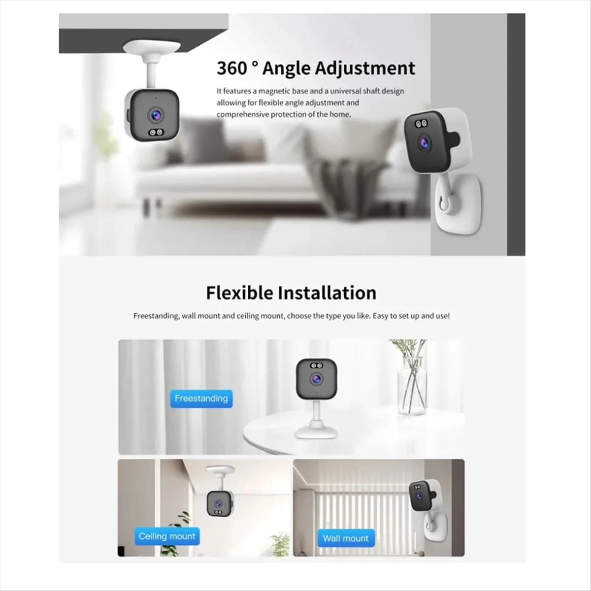 NUOVO ARRIVO 3MP Telecamera di Sicurezza Dual Band 2.4G 5G WIFI IP Camera AI Rilevazione Umanoide Sicurezza Domestica CCTV Baby Monitor Spina di UE