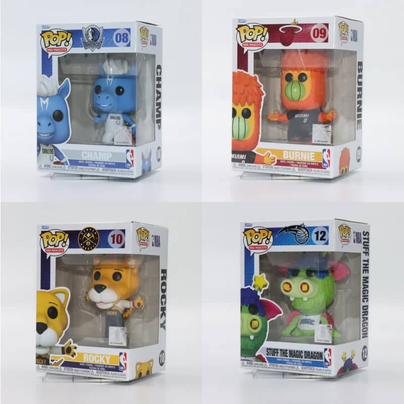 Funko Pop NBA Mavericks Heat Nuggets Magic Grizzlies Mascotte Figura da collezione in vinile in edizione limitata - Souvenir per tifosi di basket