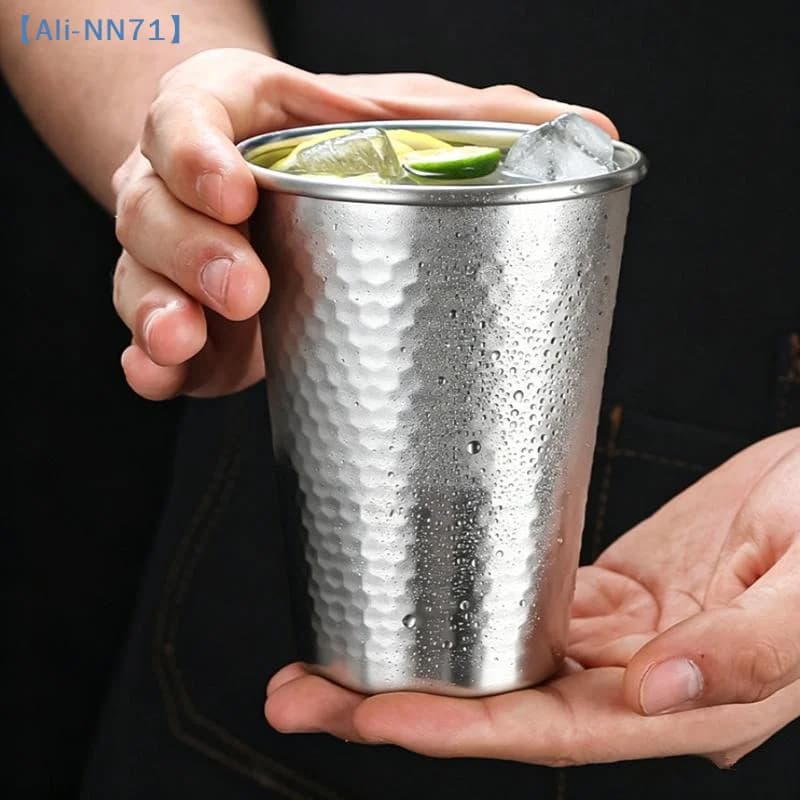 【NN71】Stainless Steel Nest Pattern Texture Water Mugs Double-Wall Keep Cold Beer Cup Coffee Travel Mug Anti-scalding Anti-fall