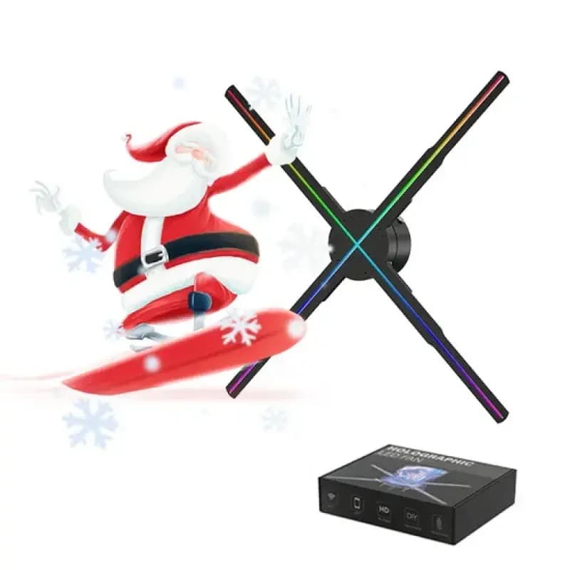 65cm 3D LED Projector 4 Blades Holographic Projector Display