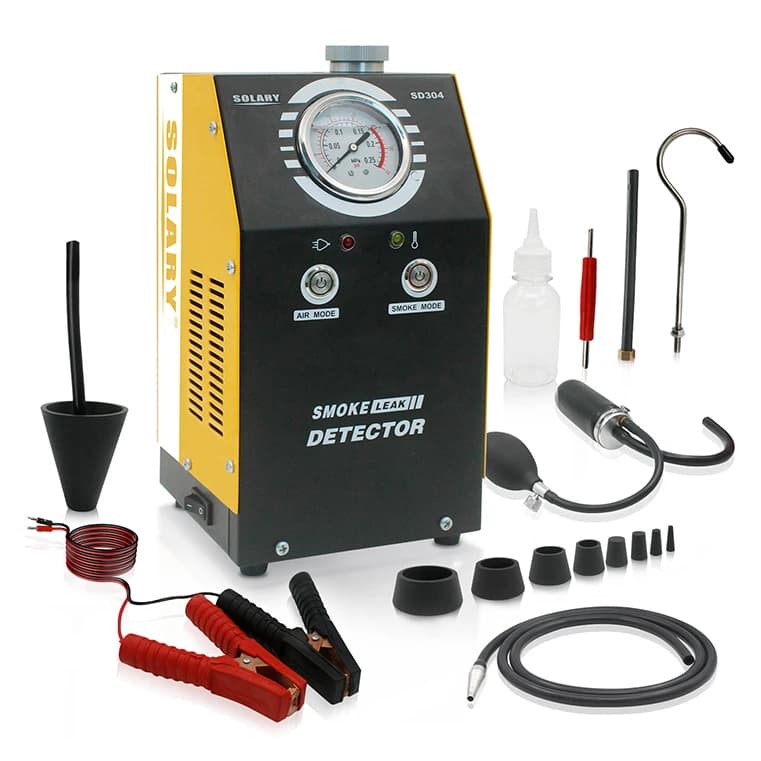 SD304 Rilevatore di perdite per riparazione danni alle collisioni Strumenti diagnostici automatici per auto Rilevatore di perdite di fumo per tubi Test di perdite