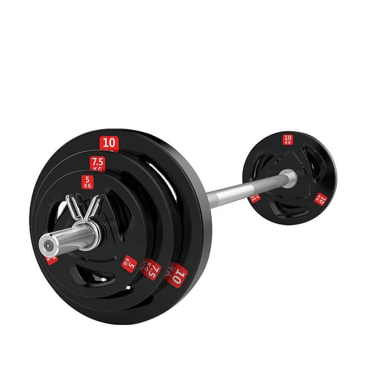 Dischi Pesi Rivestiti in Gomma per Palestra, Attrezzatura Fitness per Sollevamento Pesi e Allenamento di Forza