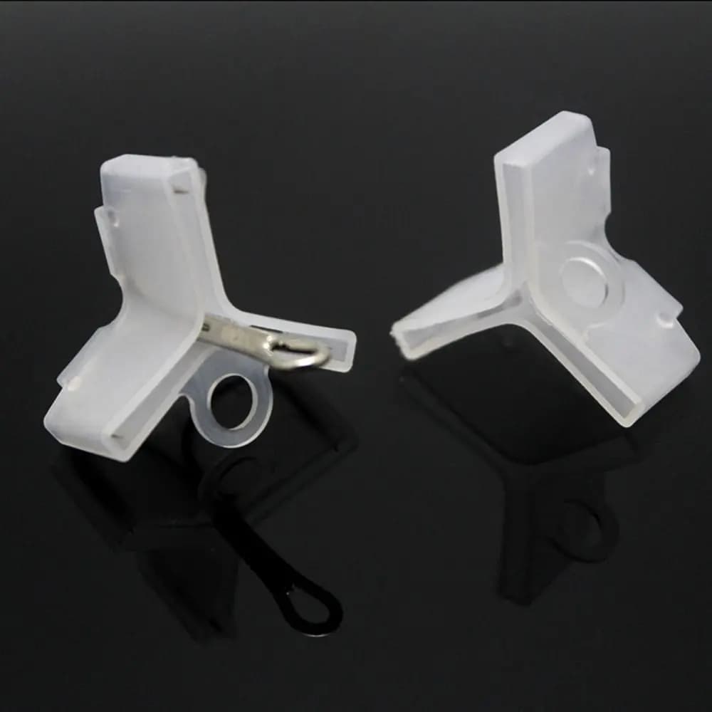 50 pezzi supporti per esche da pesca protezione per ami tripli cofani leggeri ganci tripli coperture tappi guaina copertura in plastica