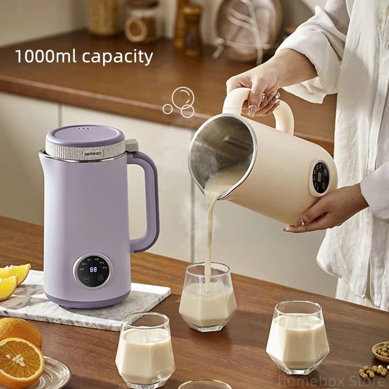 1000ml Soy Milk Machine Electric Squeeze Automatic Intelligent Machine For Breaking Walls Food Blender for Home Use Rice Pasta Mixer