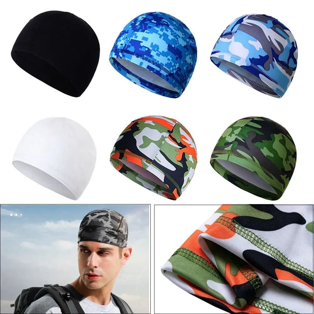 High Quality Sports Accessories No Discoloration Sweat Wicking Breathable Caps Cycling Running Hat Outdoor Cooling Cap