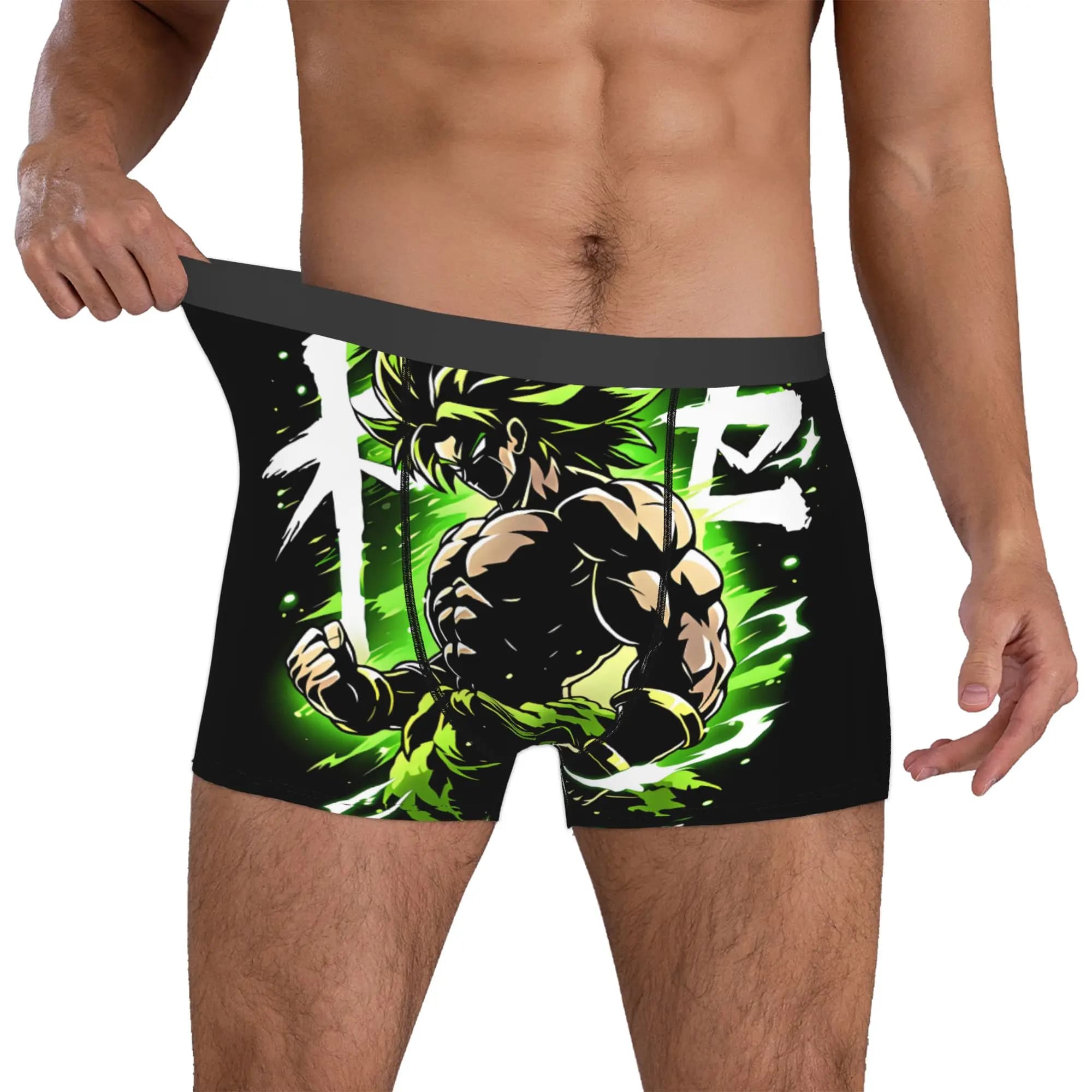 Custom Anime Broli Manga Underwear Men Stretch Mangas Boxer Briefs Shorts Panties Soft Underpants For Male