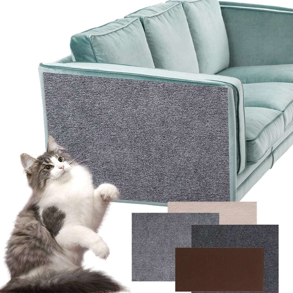 Anti Cat Scratch Sofa Cat Crawling Mat DIY Cat Scratching Post Sofa Protection Self-adhesive Carpet Cats Scratch Board Cats Toys