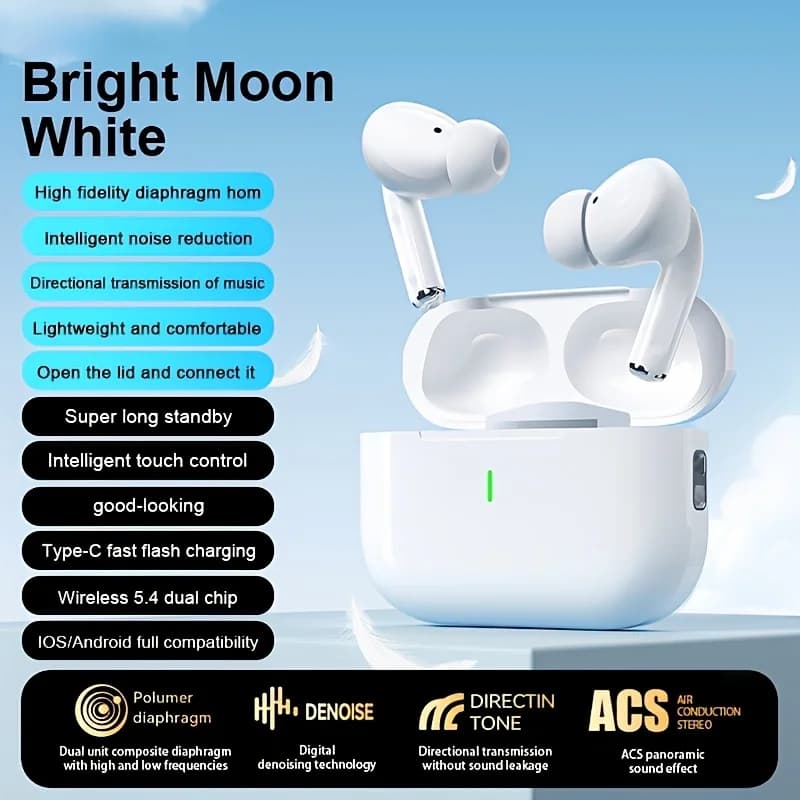 Nuovi auricolari wireless - Auricolari stereo a lungo raggio, adatti per sport e giochi, comodi con controllo touch.