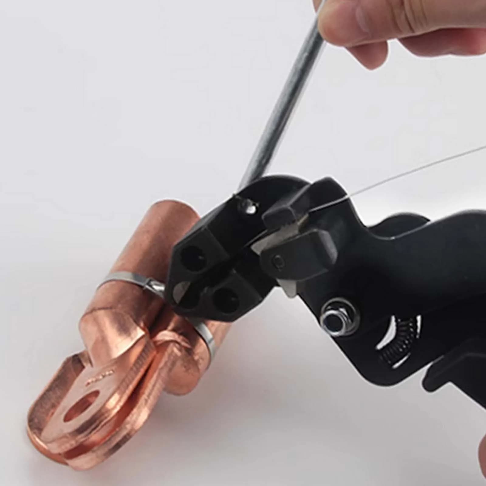 Stainless Steel Cable Tie Pliers - Manual Cutting Tool with Ergonomic Handle for 12mm Ties