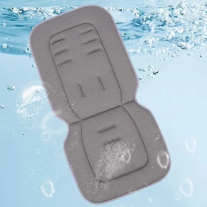 Cuscino per sedile per passeggino traspirante Fodera in cotone lavabile Supporto ergonomico Cuscino per sedile per passeggino