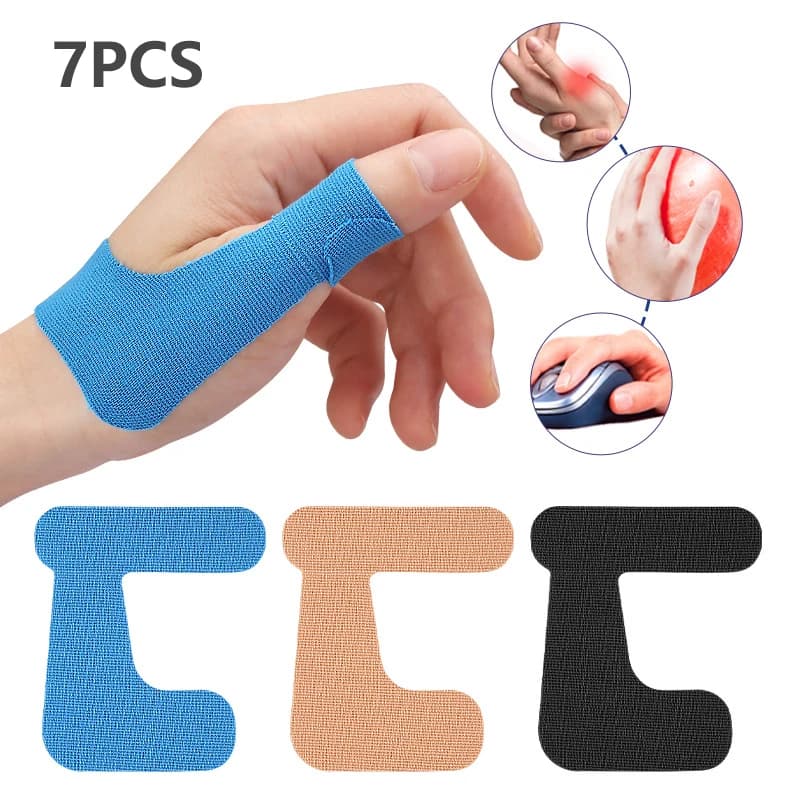 Set di 7 Cerotti per Tendini del Polso, Terapia Antidolorifica, Protezione per Artrite del Pollice e delle Dita, Accessorio per Supporto Ortopedico