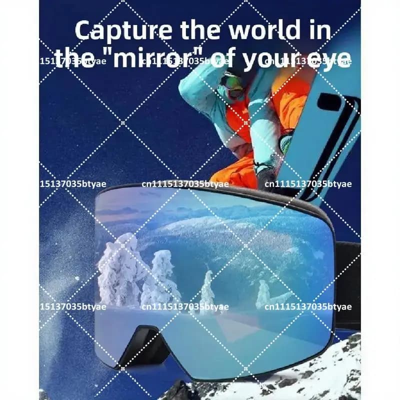 Cross-Border Ski Goggles - Dual-Layer Anti-Fog Sports Eyewear