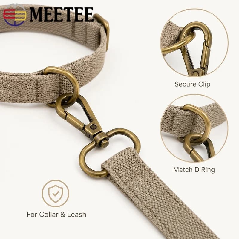 10Sets 20-38mm Zinc Alloy D Ring Snap Hook Buckle for Bag Shoulder Strap Pet Collar Leash Connector Replacement Hardware Fitting