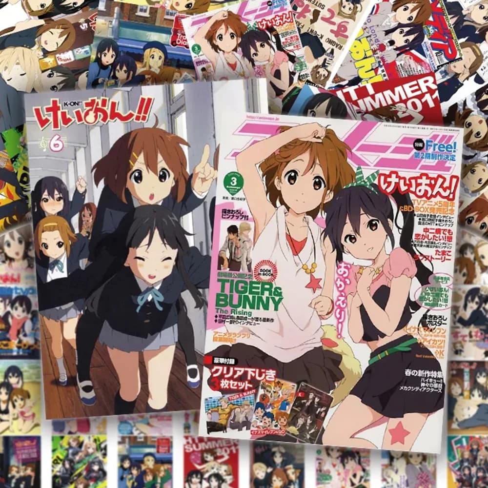 10/30/60pcs K-ON! Anime Poster Adesivi Carino Hirasawa Yui Adesivo Bottiglia di Acqua Cassa Del Telefono Valigia Kawaii Del Fumetto Della Decalcomania Giocattolo Per Bambini