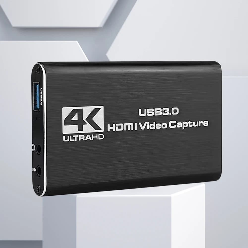 Scheda di Registrazione Schermo USB 3.0 4K 60Hz Compatibile HDMI, Registratore HDMI per Giochi HD, Scheda di Registrazione per Giochi PS4