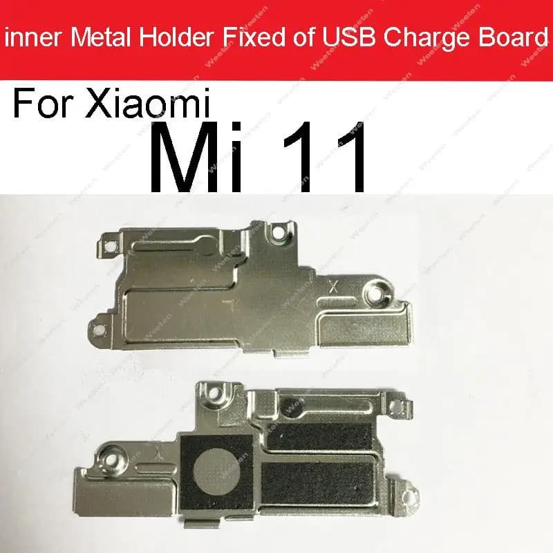 USB Charger Board Fixed Iron Sheet For Xiaomi Mi 11 Inner USB Charging Metal Fixed Sheet Repair Parts