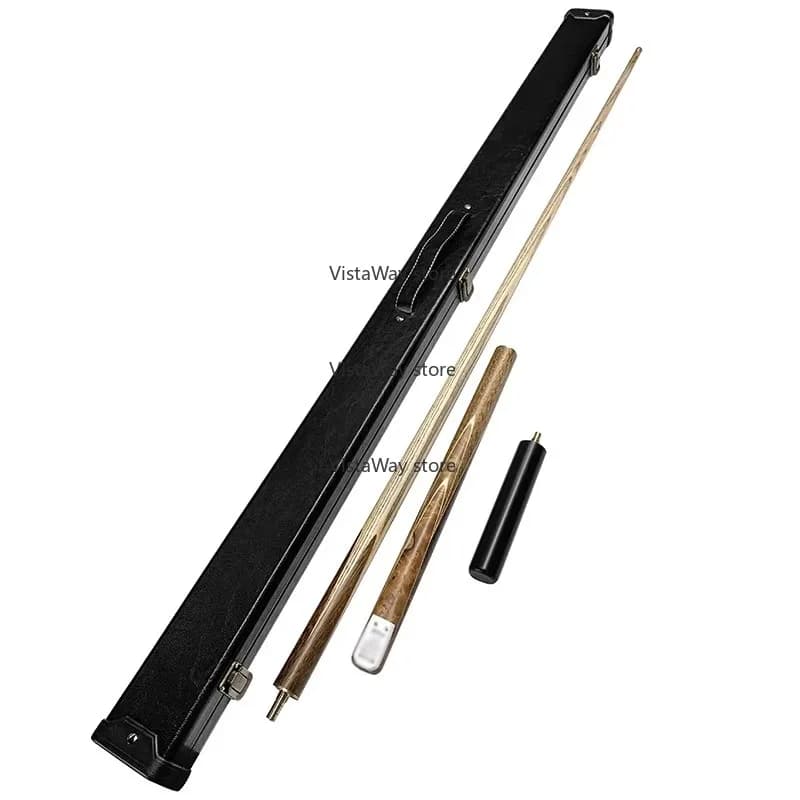 Set stecche da biliardo in ebano in legno di frassino in due pezzi all'ingrosso con giunto in acciaio inossidabile 3/4 "57 pollici 9mm 10mm 11,5mm punte per stecche 25 stecche/scatola