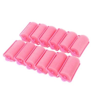 12 Pz/Lot Magical Rubber Sponge Feather Hair Styling Bigodini Bearing Barbiere Fair Tools Bigodino of High Quality Products