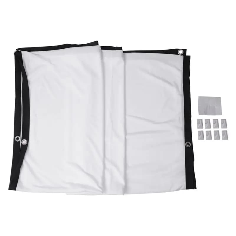 A52T Projector Screen For Home Theater HD White Foldable Anti-Crease