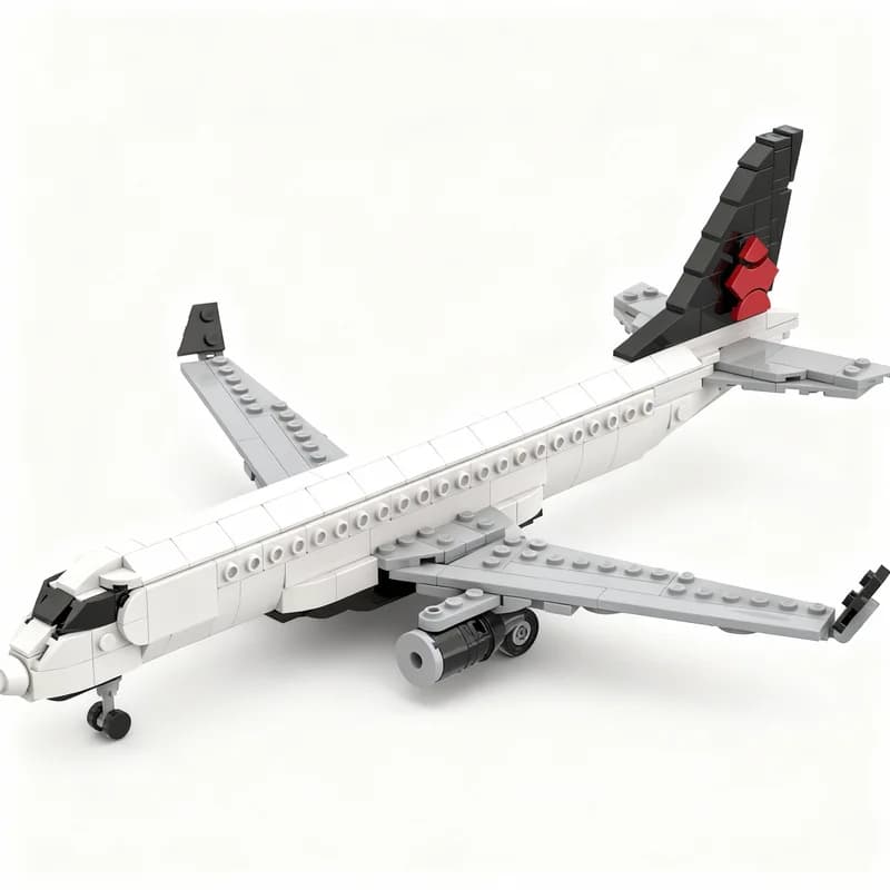 454pcs MOC Promotional Airlines Embraer Air Canada Jazz Model Building Blocks Toys Architecture Christmas Gifts Brick Idea DIY