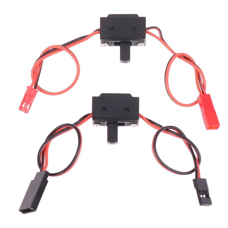 2PCS Ricevitore Accensione/Spegnimento Batteria Interruttore RC Con Futaba/JR JST Cavo del Connettore Per RC Droni Ad Ala Fissa Modello di Auto Barca Set