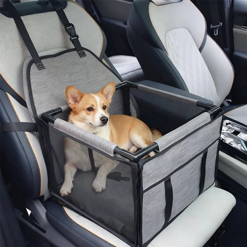 Coprisedile per auto di sicurezza per cani e gatti per animali domestici Amaca pieghevole Imbracatura per animali domestici Borsa per gatti Cestino Seggiolino per auto per cani da viaggio stabile e pieghevole