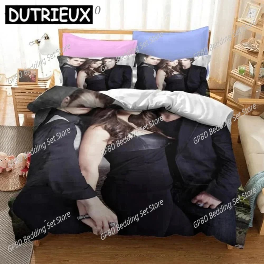 The Vampire Diaries Stampa comoda copripiumino copripiumino federa set biancheria da letto decorazione camera da letto per bambini tessili per la casa