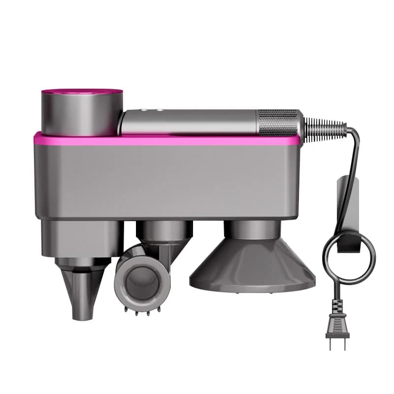 Supporto da parete per asciugacapelli HD-01, senza foratura, portaoggetti da bagno per accessori e strumenti di styling, portaoggetti per asciugacapelli