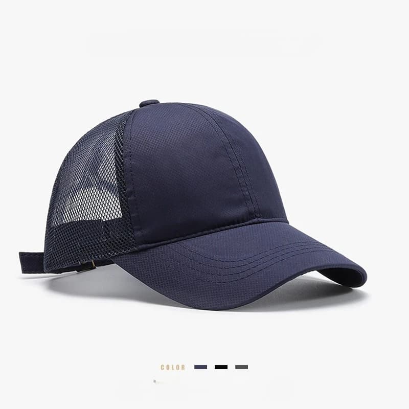 Summer Unisex Cap Casual Plain Mesh Baseball Cap Adjustable Snapback Hats For Women Men Hip Hop Trucker Cap Streetwear Dad Hat