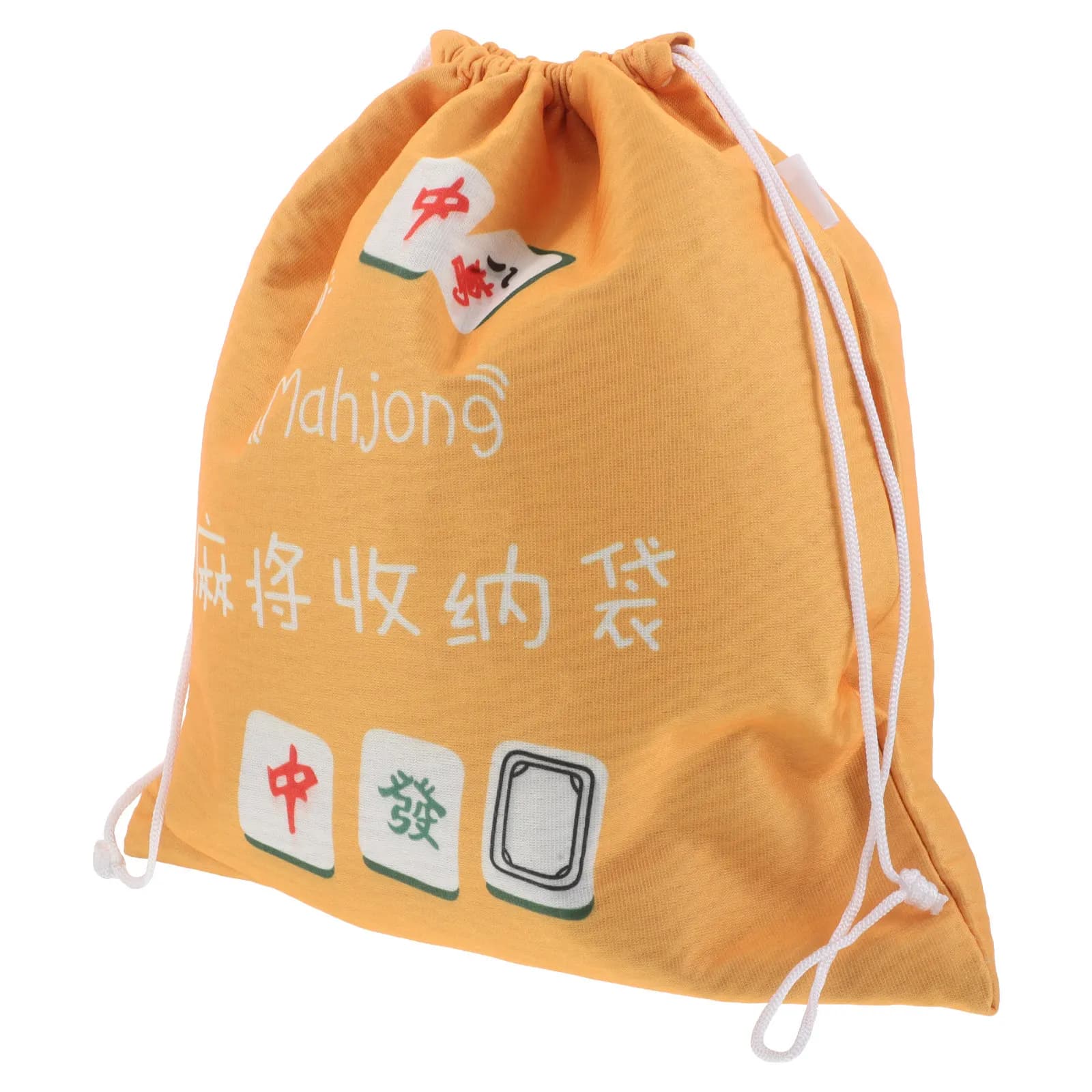 Ahjong Bag Drawstring Mahjong Holder Tiles Pouch Fabric Holders Large Board Game Bags Pouches