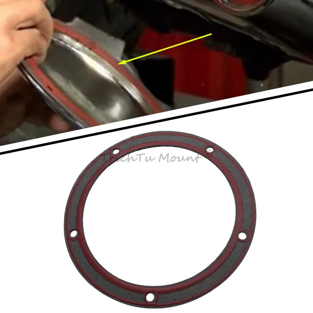 Guarnizione Coperchio Derby a 5 Fori per Harley Davidson Dyna Softail Touring Evolution 1340 e Motori Twin Cam Style 2007-2013