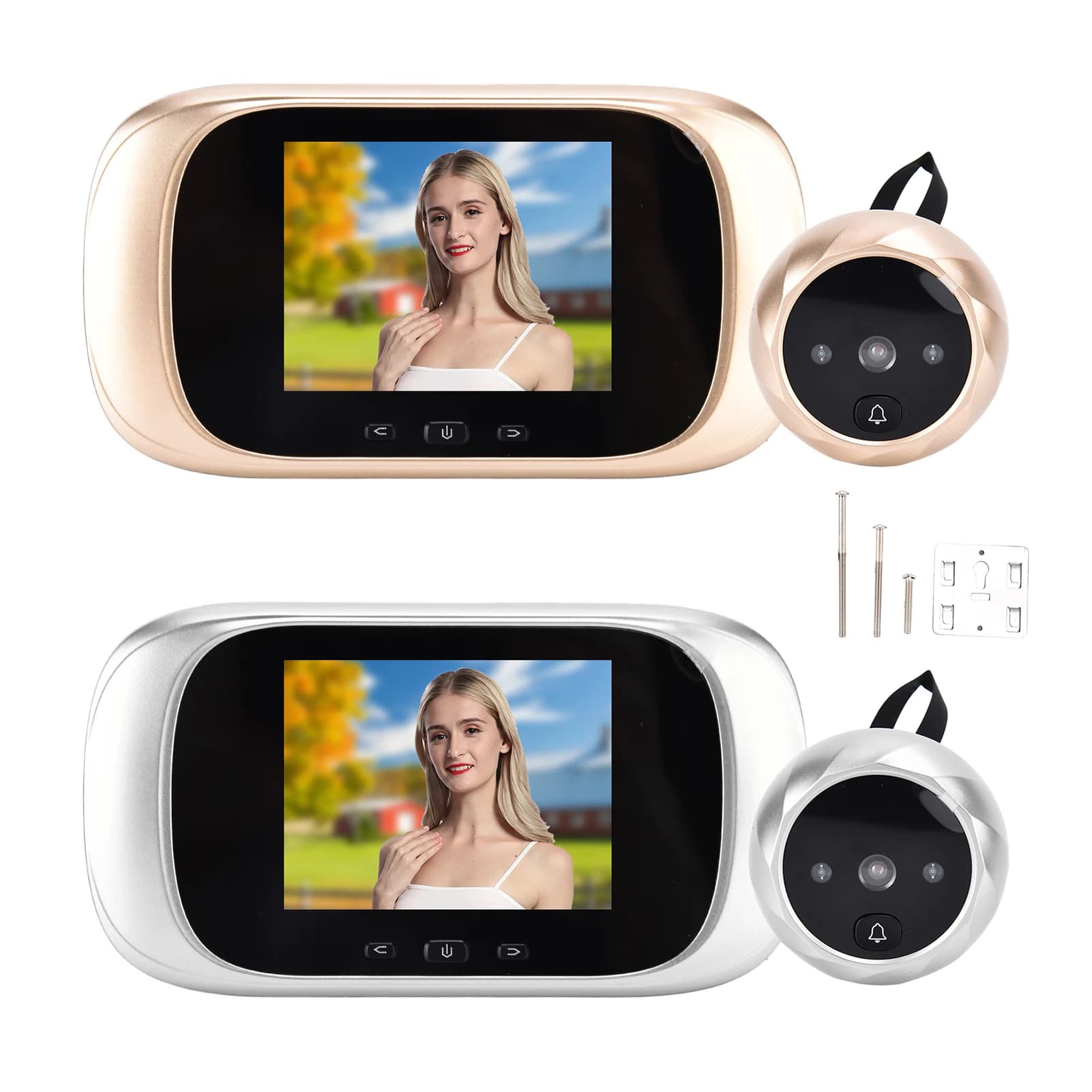 Visualizzatore digitale da 2,8 pollici Spioncino elettronico Telecamera per campanello Sistema di controllo accessi intelligente per fotocamera digitale domestica